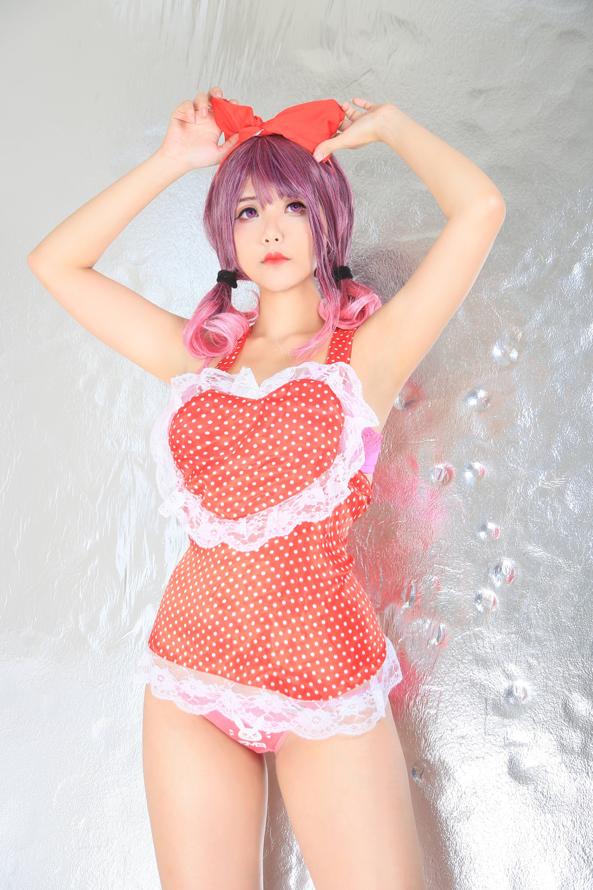 Hana Bunny - NO.102 Red Heart Apron[10P]-XikXak